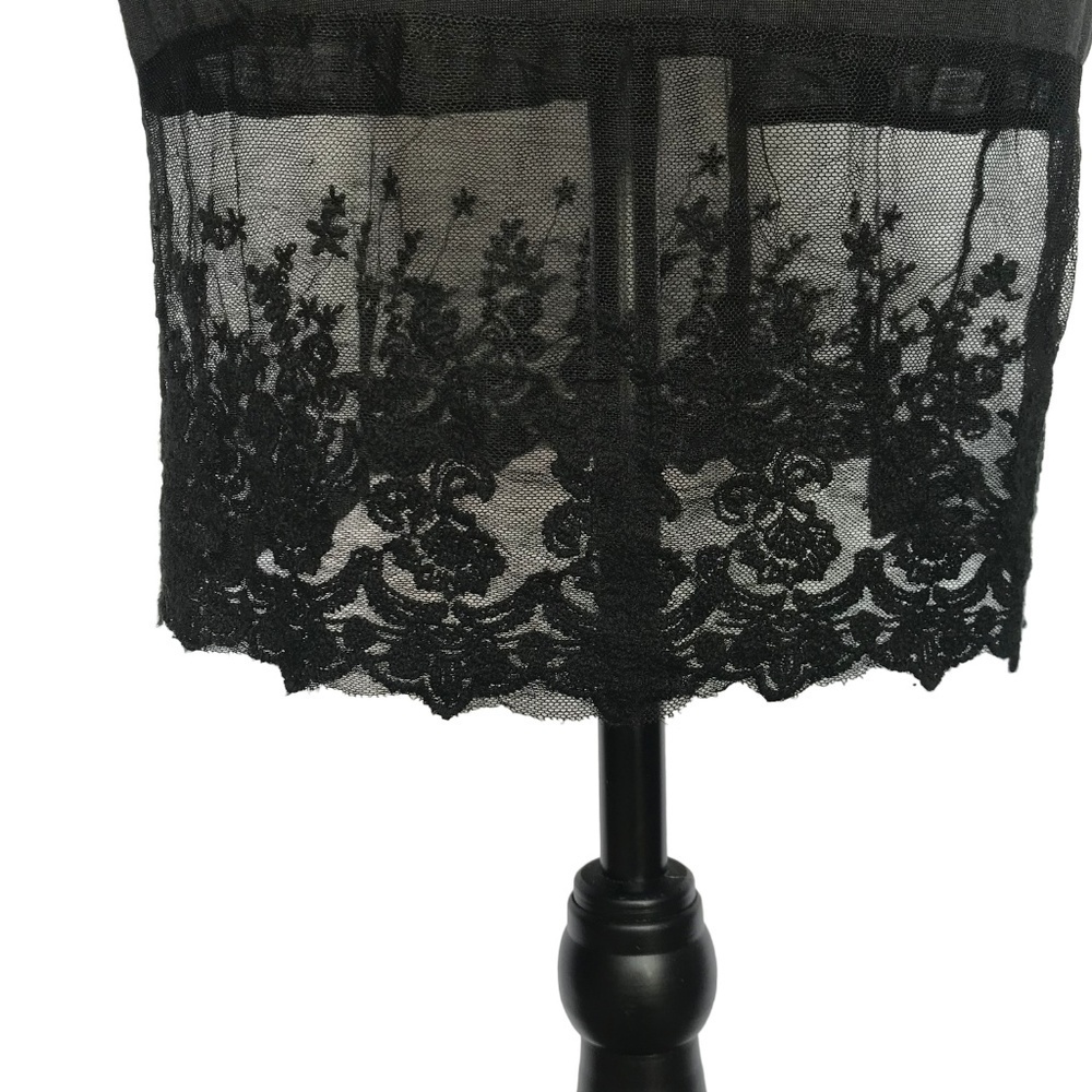 Urban Mango Black Cami Dress with Lace​​ - Picture 4 of 5